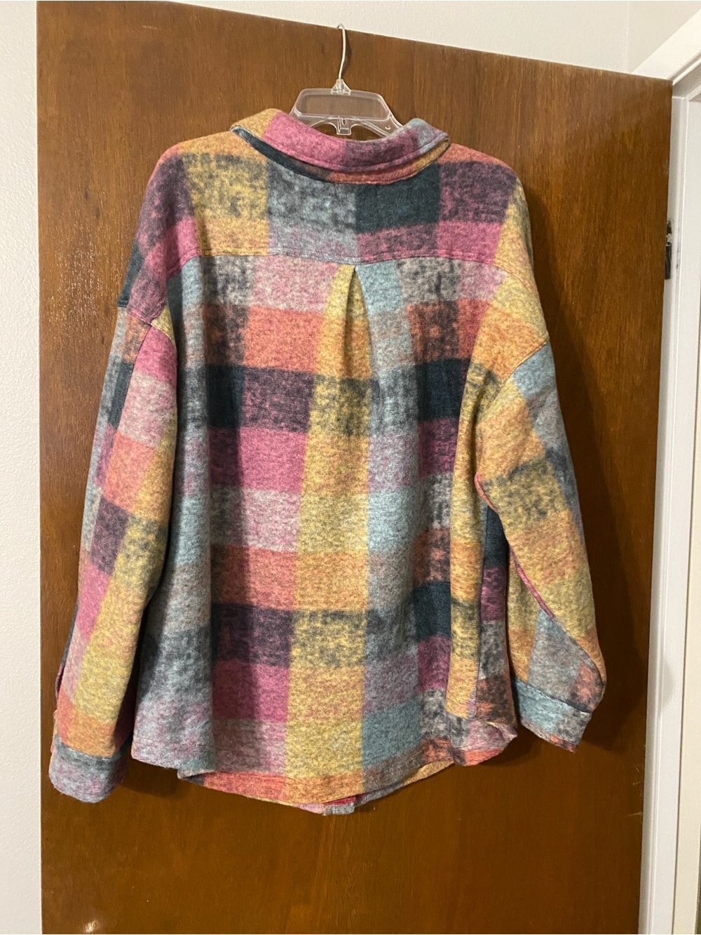 NWT Anniewear Multicolor Plaid Shacket Jacket - Picture 6 of 6